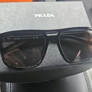 Prada Glossy Black Designer Sunglasses